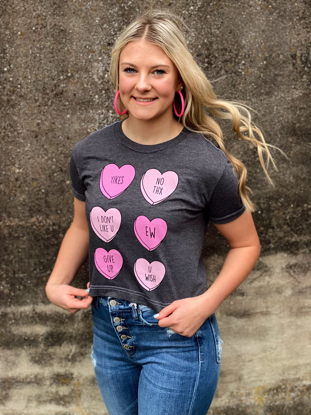 Cropped Valentine's Tee