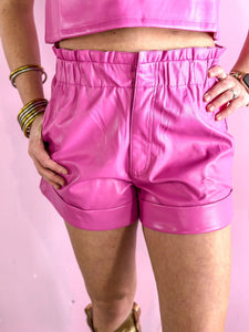 Buddy Love: Peyton Magenta Shorts