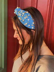 Chambray Glam Headband