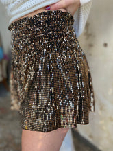 Load image into Gallery viewer, Queen of Sparkles: Copper Disco Swing Shorts